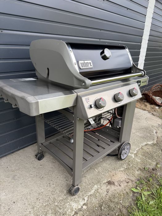 Grill gazowy Weber Genesis II E-310 GBS, Czarny Weber USA Piękny + Pokrowiec