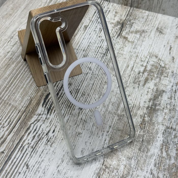Чехол Fibra Crystal MagSafe на Samsung S23/ S24/ S25 Plus Чохол ТОП
