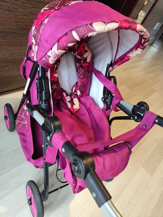 Wózek głęboki i spacerowy dla lalek