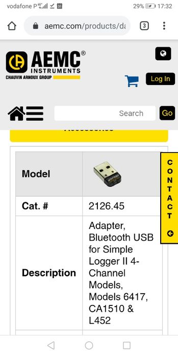 Simple data logger II AEMC ML914
