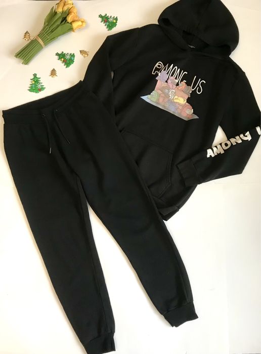 Спортивний Костюм. Чорний. 12/13 років. Ріст 158 см