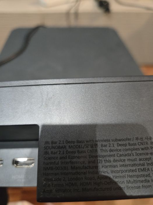 Soundbar JBL BAR 2.1 Deep Bass (MK2) 2.1 Bluetooth