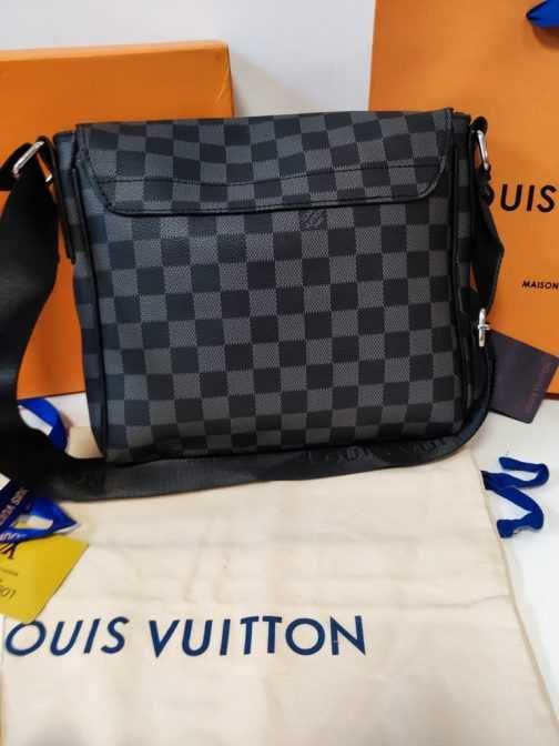 LOUIS VUITTON męska torba Listonoszka, skóra, Francja
