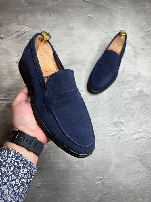 Мужские лоферы туфли 40-45 замш