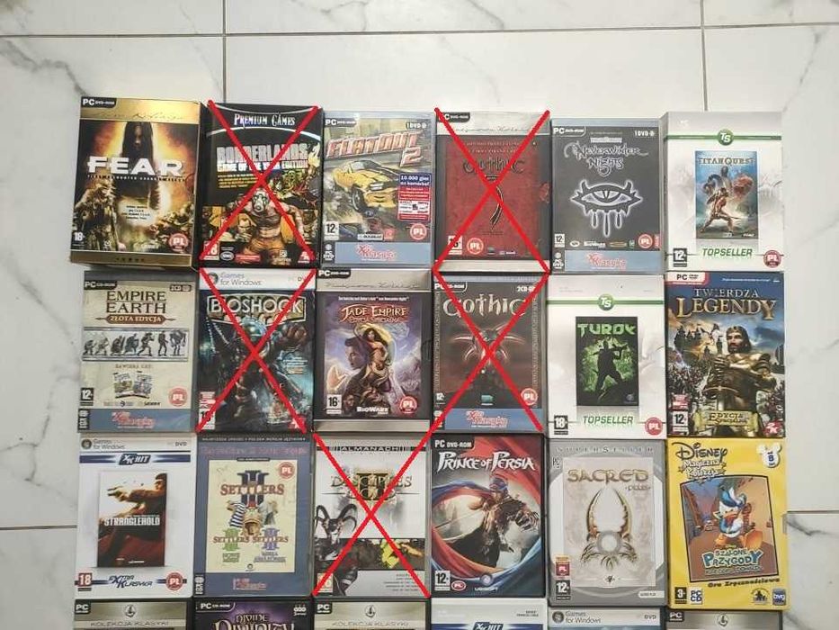 Gry komputerowe i PS3 (wiedźmin, prince of persia, fear, twierdza itd)