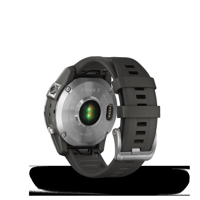 SMARTWATHCH GPS GARMIN FENIX 7 PRATEADO E BRACELETE CINZENTA