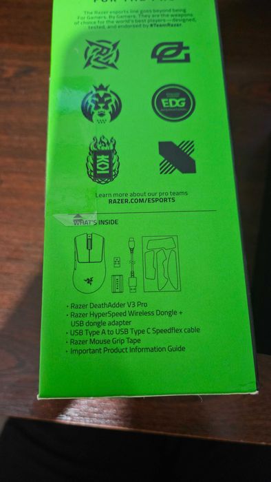 Мишка Razer DeathAdder V3 PRO Wireless White Безпровідна Нова миша