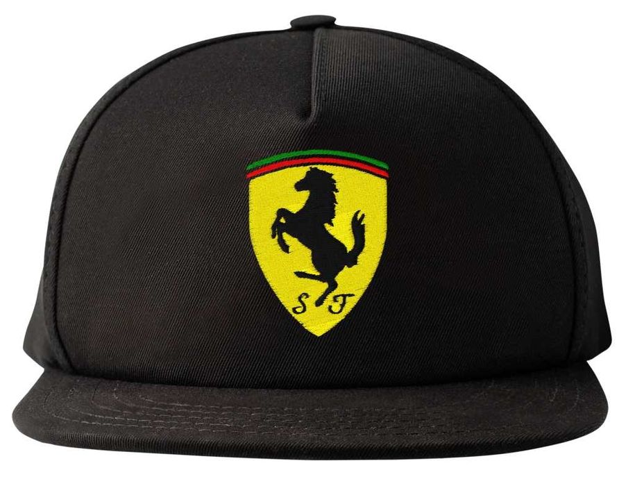 Nowa Czapka Snapback Ferrari Haft