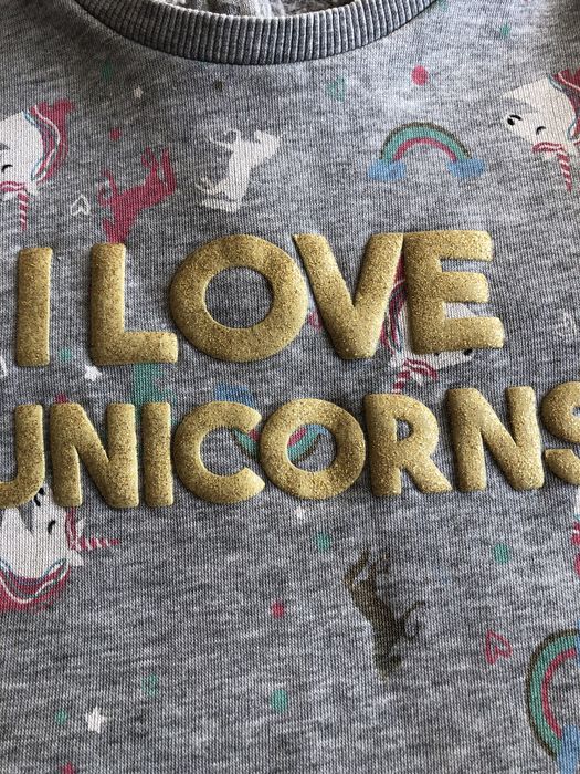 Bluza z Unicorns i tęczą rozm 86/92
