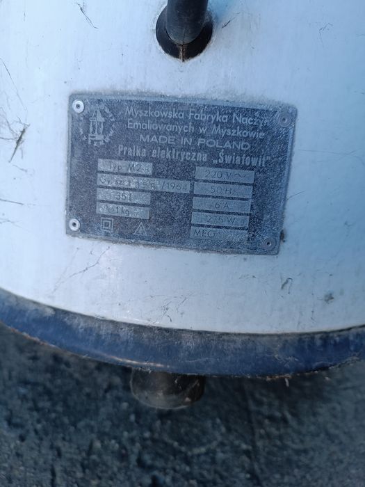 Pralka PRL Frania Światowit Myszków 1964