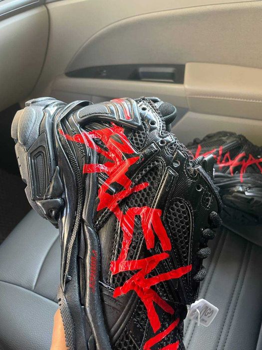 !SALE! Balenciaga Runner Graffiti Black Red 38 39 40 41 42 43 44 45 46