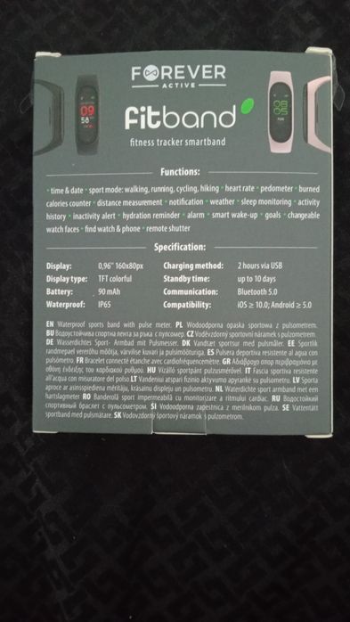 NOWY fitband smartwatch Forever z ładowarką