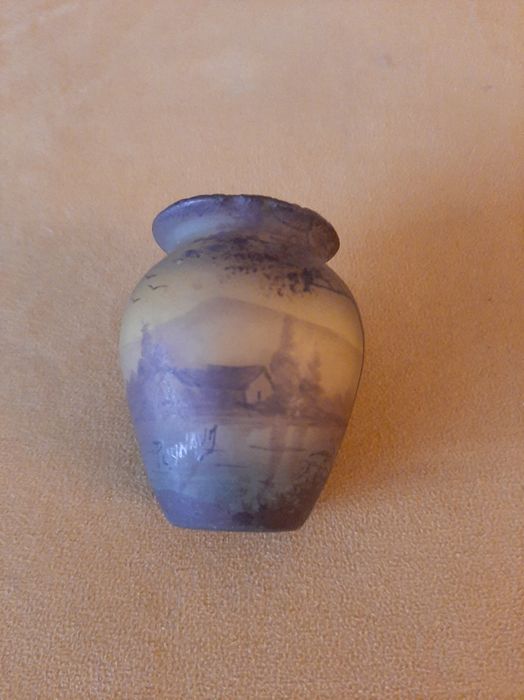 Vaso Marmorizado Assinado Peynaud