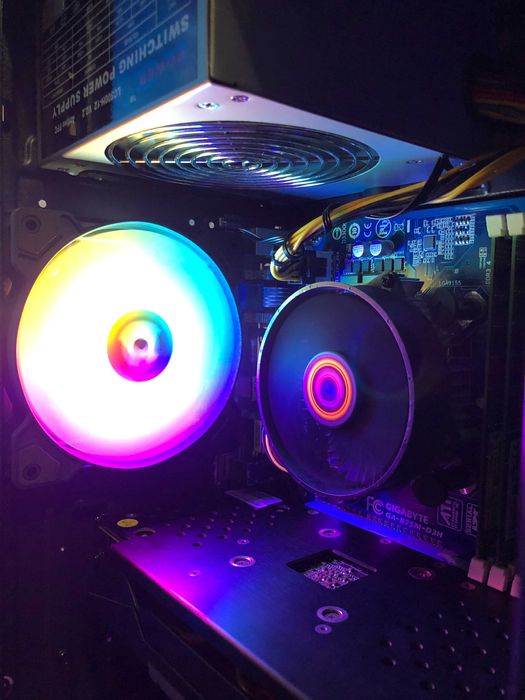 Игровой ПК Intel i7/16Gb/RX470/SSD120+500 компьютер системный блок