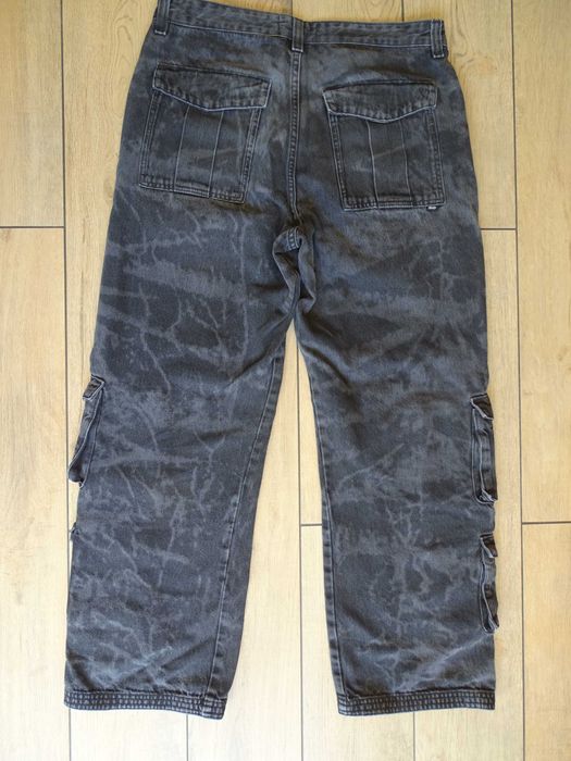 Jeansy cargo, Wide leg, rozm. 42. Pull&Bear, jak nowe.