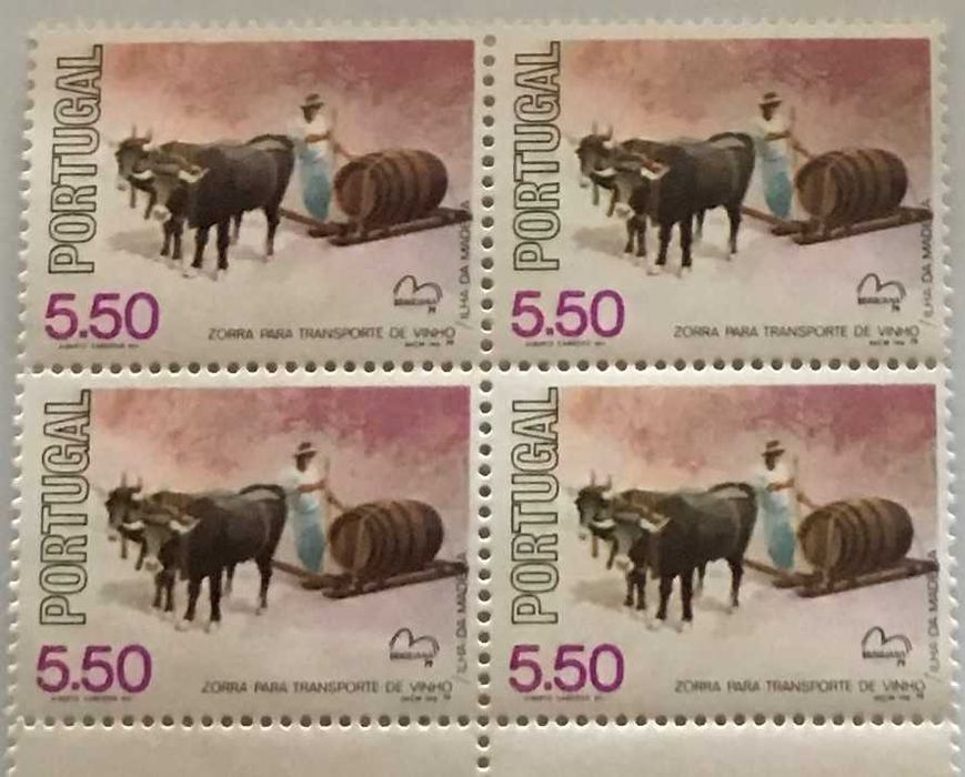 Sheet of new stamps at 5$50 - Popular Portuguese Cars - 1979
