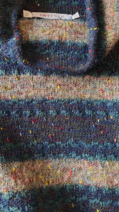 Kolorowy sweter Intensi Oversize | Miękka dzianina | Rozmiar L/XL