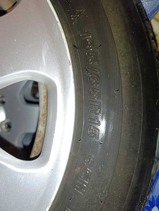 Диски комплект audi r15 5*112 з шинами 195/65
