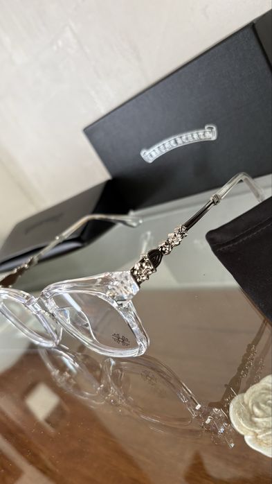 Chrome Hearts Glasses Silver Frame