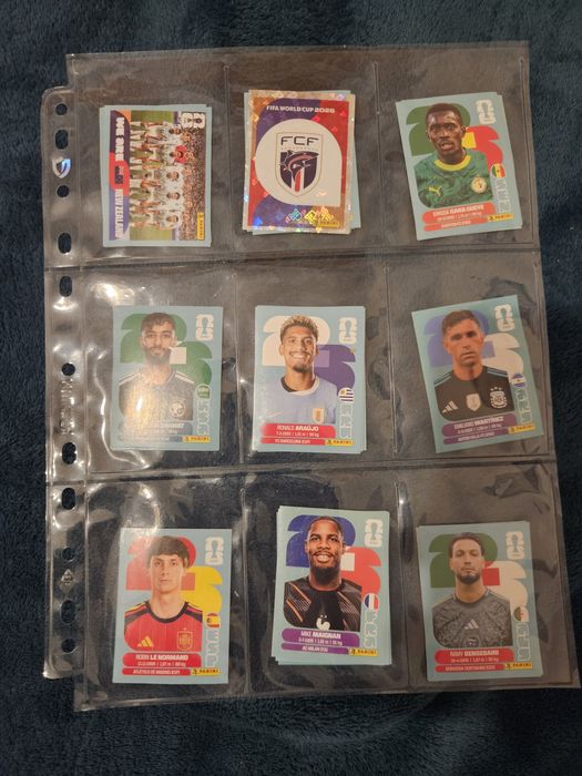 Figurinhas Panini Copa do Mundo 2026 — 181 repetidas | 0,30 € cada | Lote completo 50 €