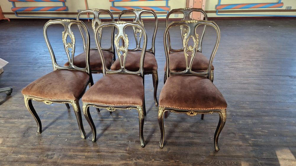 Стільці антикварні відреставровані, 6 шт.