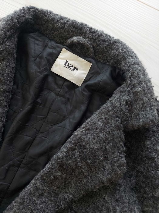 Bruuns Bazaar 38 M płaszcz z wełną