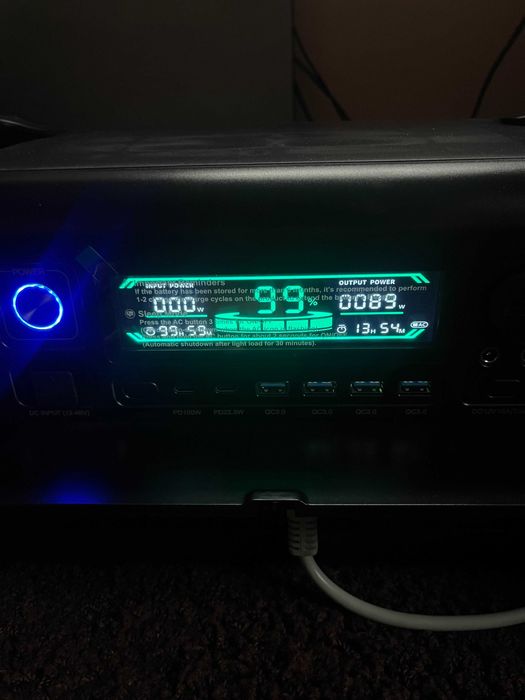 Потужна нова зарядна станція 1800вт LiFePO4 new black