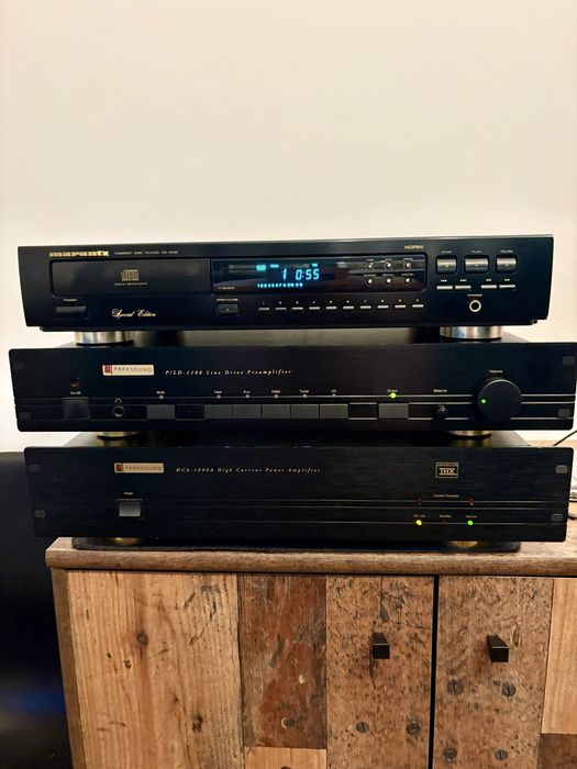 Parasound HCA-1000A końcówka mocy i Przedwzmacniacz P/LD-1100