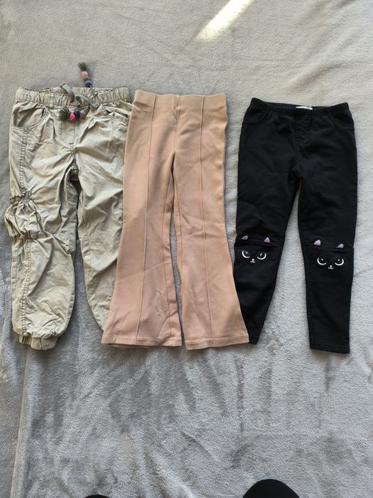 Zestaw spodni dziewczęcych 116 Zara Coccodrillo Sinsay 3 szt