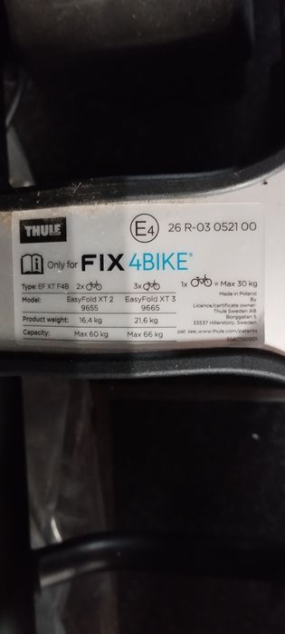 Cena weekend.Thule Easyfold XT 3 9665  Fix4bike