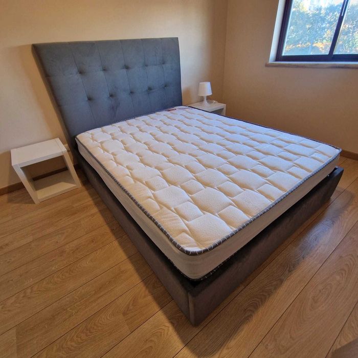 Camas de Casal Estofadas de Luxo 199€ Disp. em Várias Cores! 190x140m!