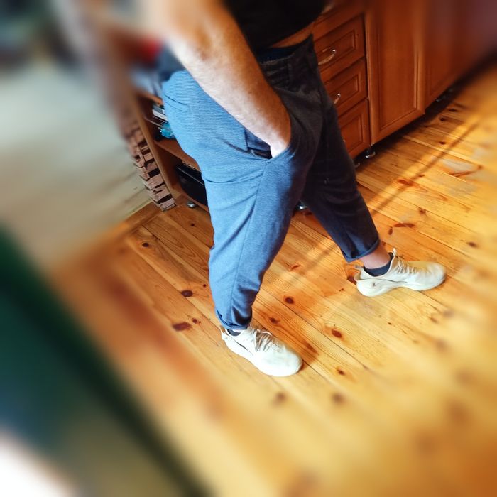 Męskie spodnie LCW Vision o wąskim kroju z wiązaniem w talii