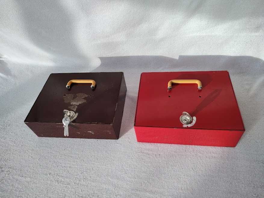 Kasetka metalowa sejf kasa szuflada MG-5P brązowa czerwona