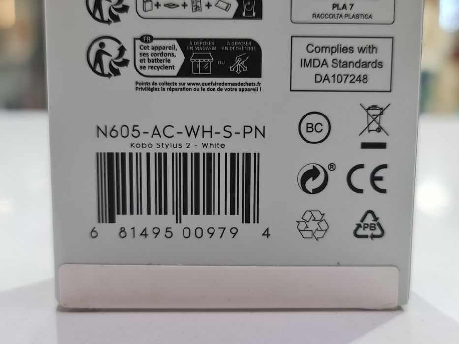 Новий Kobo Stylus 2 White (N605-AC-WH-S-PN)