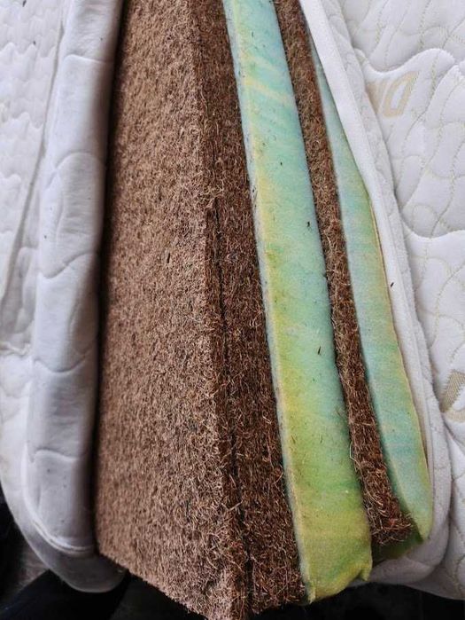 2 materace Jysk Dreamzone Bio Organic 80x200 pianka+kokos twarde