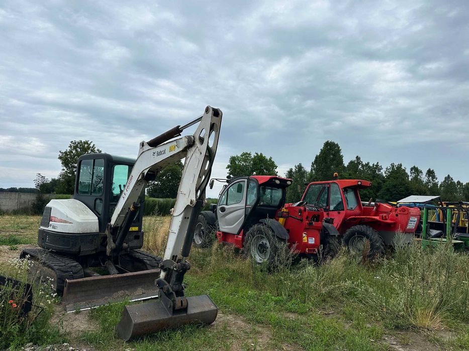 wynajem maszyn budowlanych ładowarka czołowa koparka KUBOTA