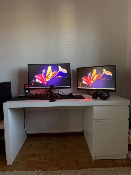 Setup Gaming Completo RTX 5070 + i7-14700K | 2 Monitores, Cadeira e Secretária (Vendo Separado)