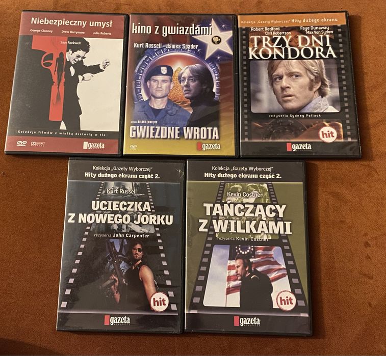 Filmy na dvd 5 sztuk