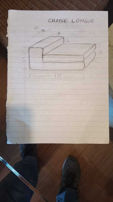 Sofa cama e chaise long