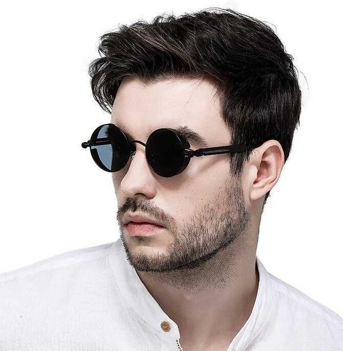 Okulary przeciwsłoneczne okrągłe lenonki steampunk retro punk - STEAM.