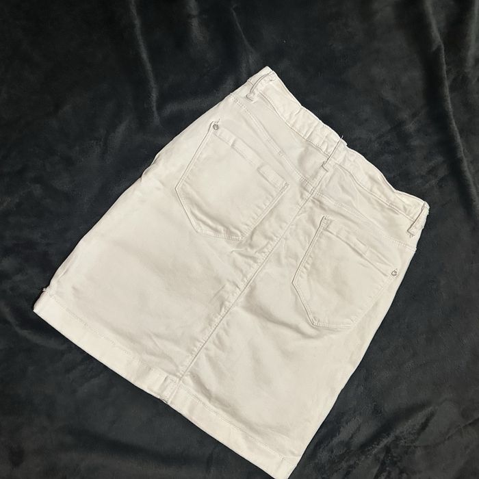 Біла джинсова  спідничка