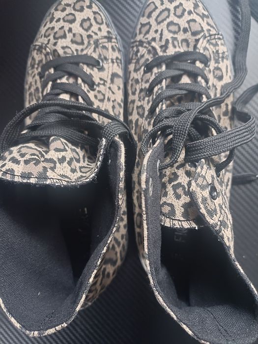 Trampki wysokie w panterkę roz 41