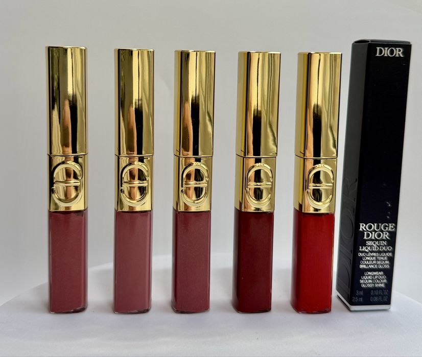 Помада  Dior rouge sequin liquid duo Міні версія