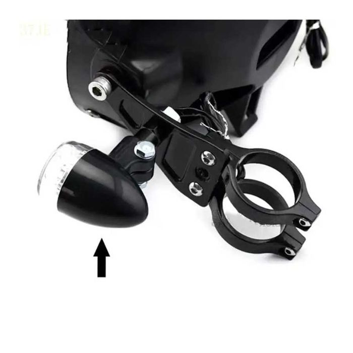 Suportes de Farol Universais 41 mm para Bainha - Alumínio Preto
