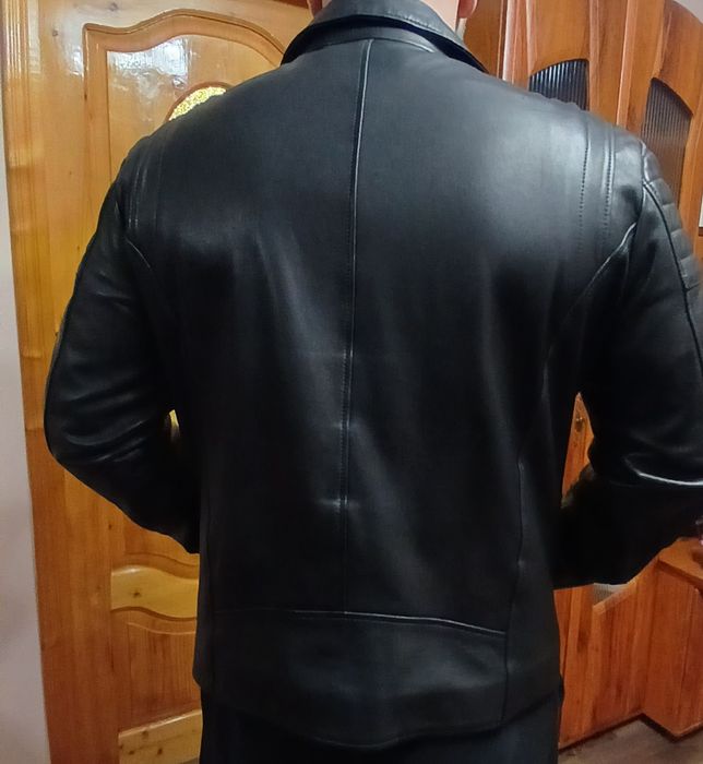 Чоловіча шкіряна куртка m-l