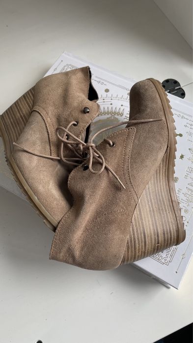 Deichmann botki na koturnie 37