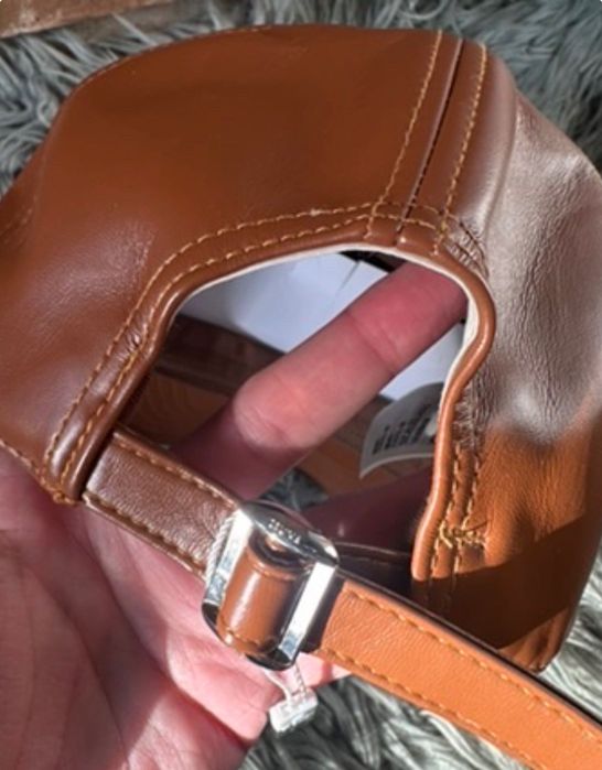 Czapka z daszkiem Celine eco skóra Logo nowa