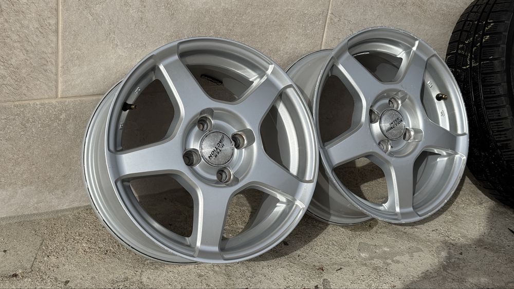 Vendo: 4 jantes Inter Action 4x100 MINI R50 R52 R53 + 2 pneus