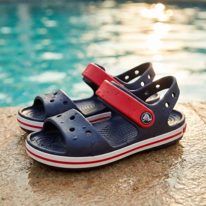 Crocs Crocband Sandal Navy/Red детские сандали оригинал с С7 по J3