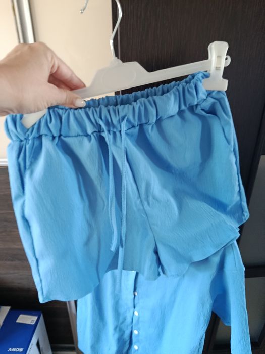 Komplet set szorty plus koszula